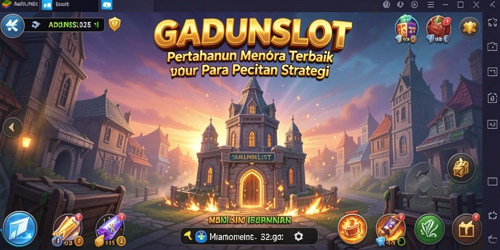Tampilan gameplay GADUNSLOT yang menegangkan saat menghadapi serangan musuh.