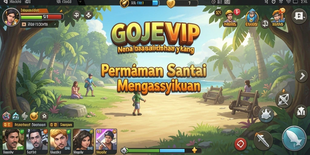 Tampilan gameplay santai GOJEKVIP yang memikat hati.