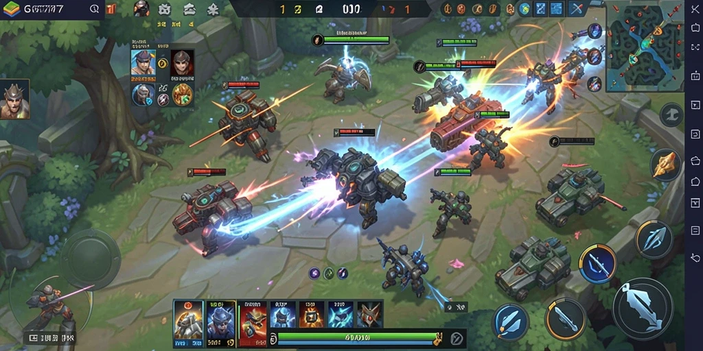 Screenshot GT777 menampilkan aksi pertempuran strategi yang mendebarkan.