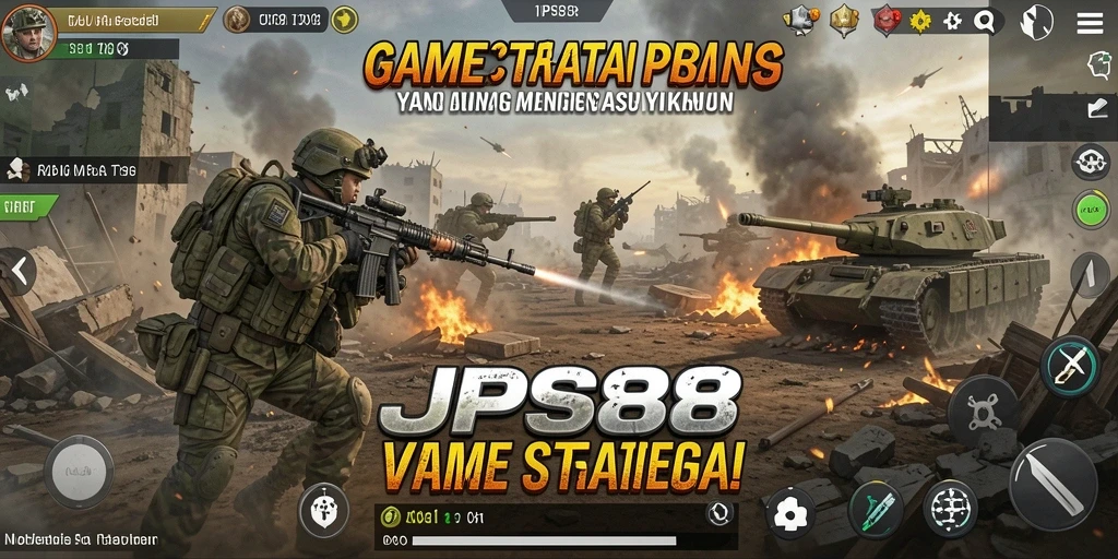 Tampilan tangkapan layar gameplay JPS88 dengan aksi pertempuran strategis.