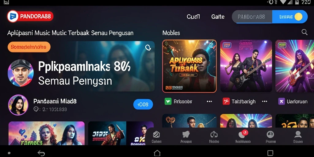 Tampilan gameplay PANDORA88 yang menawan dengan koleksi musik luas.