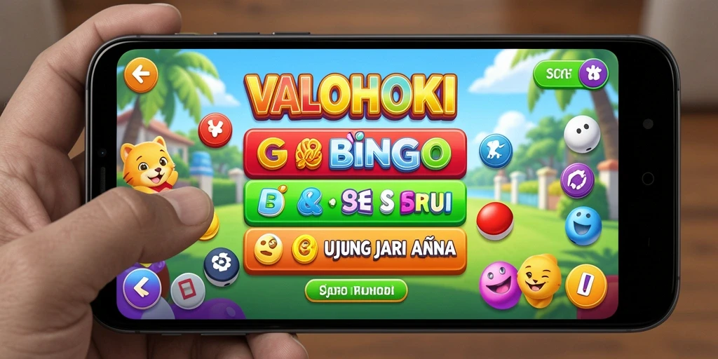 Tampilan seru gameplay Bingo di VALOHOKI.